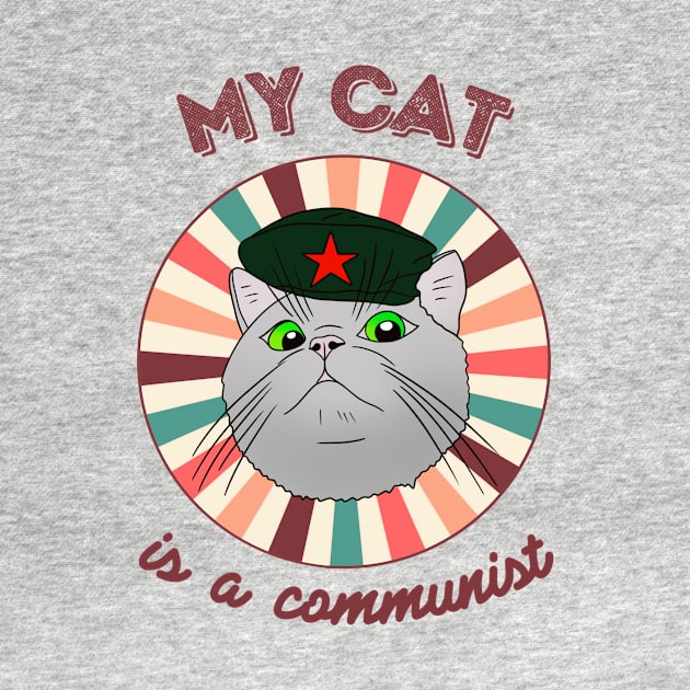 My cat is a communist - a funny Che Guevara cat by Cute_but_crazy_designs